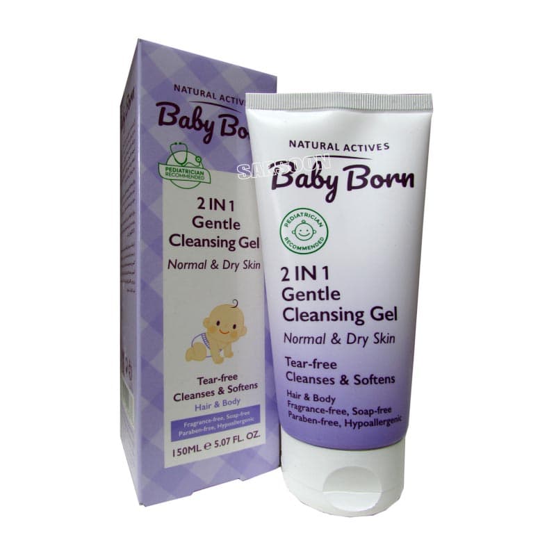 ژل شستشوی سر و بدن کودک 2 در 1 بیبی برن Gentle Cleansing Gel 2 in 1 BABY BORN — تصویر ۲