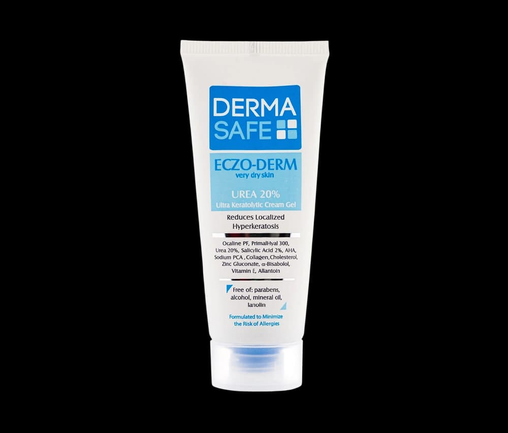 کرم ژل درماسیف مدل Eczo Derm حاوی اوره 20 مناسب پوست‌های بسیار خشک حجم 40 میلی‌ لیتر