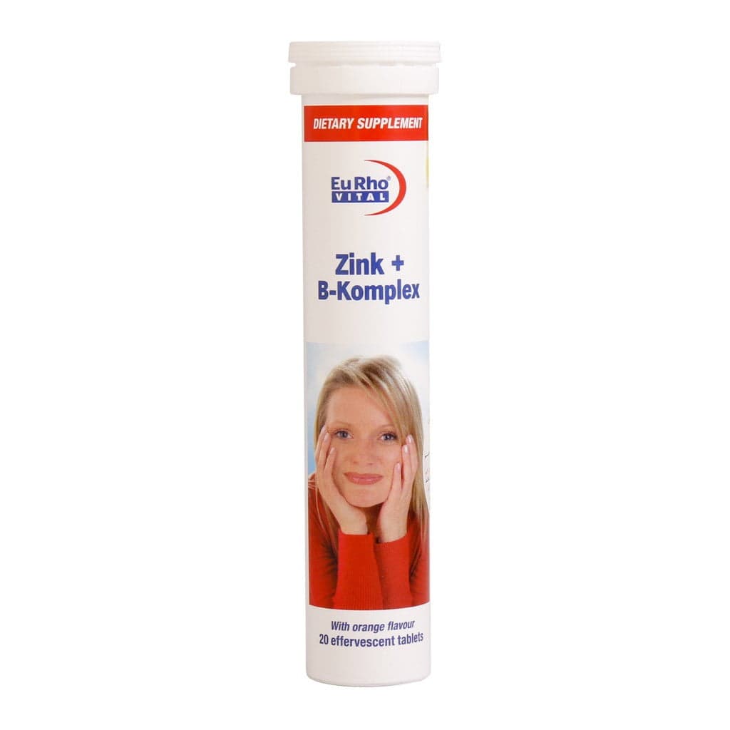 قرص جوشان زینک و B کمپلکس یوروویتال بسته 20 عددی EurhoVital Zink And B-Komplex 20 Tabs