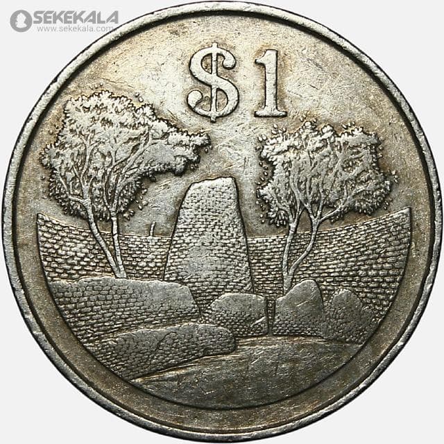 سکه کمیاب 1 دلار زیمبابوه 1980