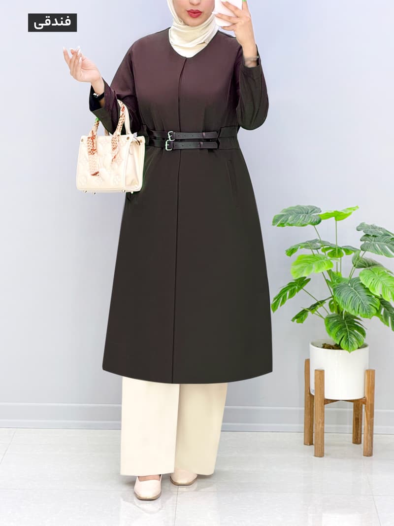 مانتو مزونی بزیاق دریان کد 458288 — تصویر ۵