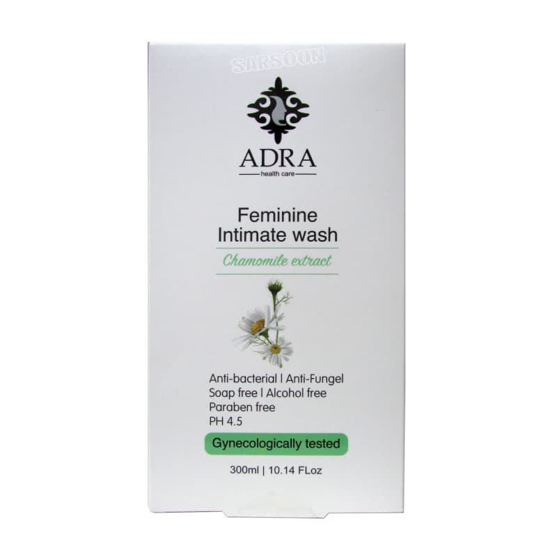 ژل بهداشتی بانوان آدرا الوئه ورا300 میلی لیترAdra Feminine Intimate Gentle Wash 300 ml — تصویر ۳