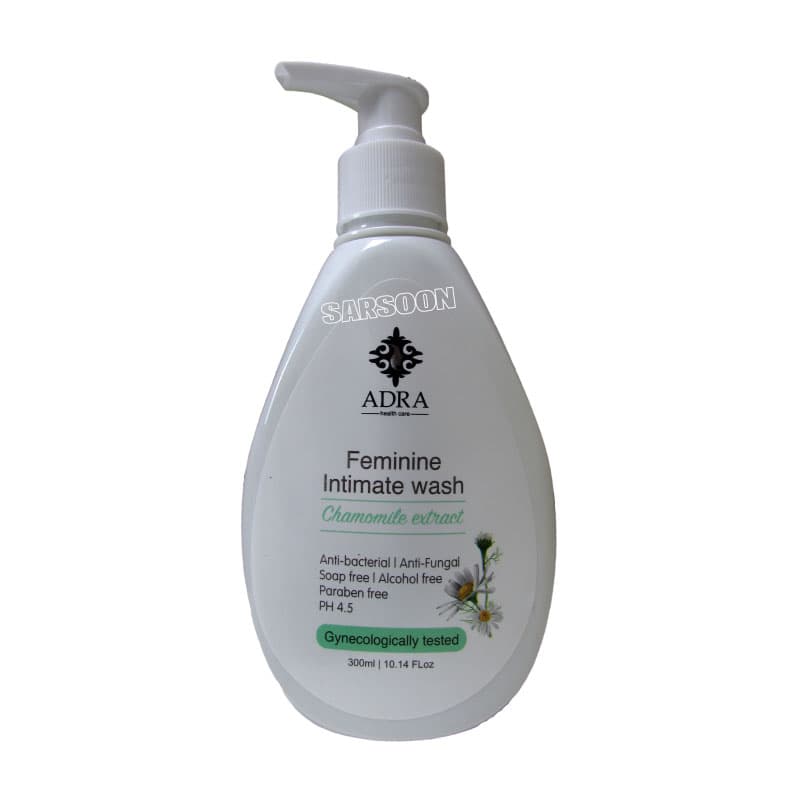 ژل بهداشتی بانوان آدرا الوئه ورا300 میلی لیترAdra Feminine Intimate Gentle Wash 300 ml