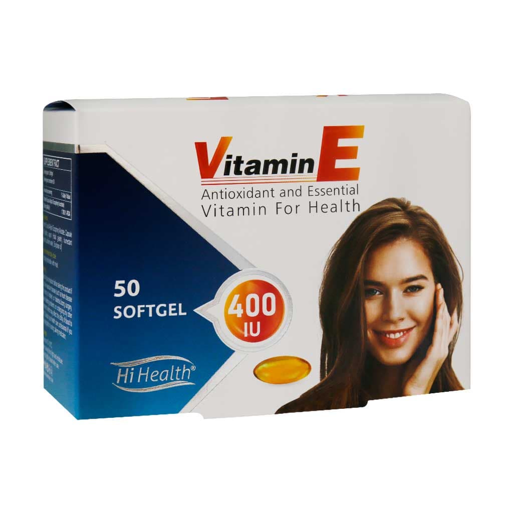 سافت ژل ویتامین E 400 واحد های هلث 50 عدد Hi Health Vitamin E 400 IU 50 Softgels