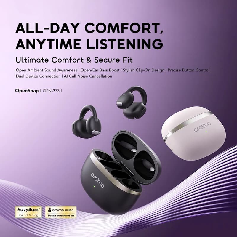 هدفون بلوتوثی اُرایمو مدل GHN OPEN SNAP ERGONOMIC — تصویر ۴