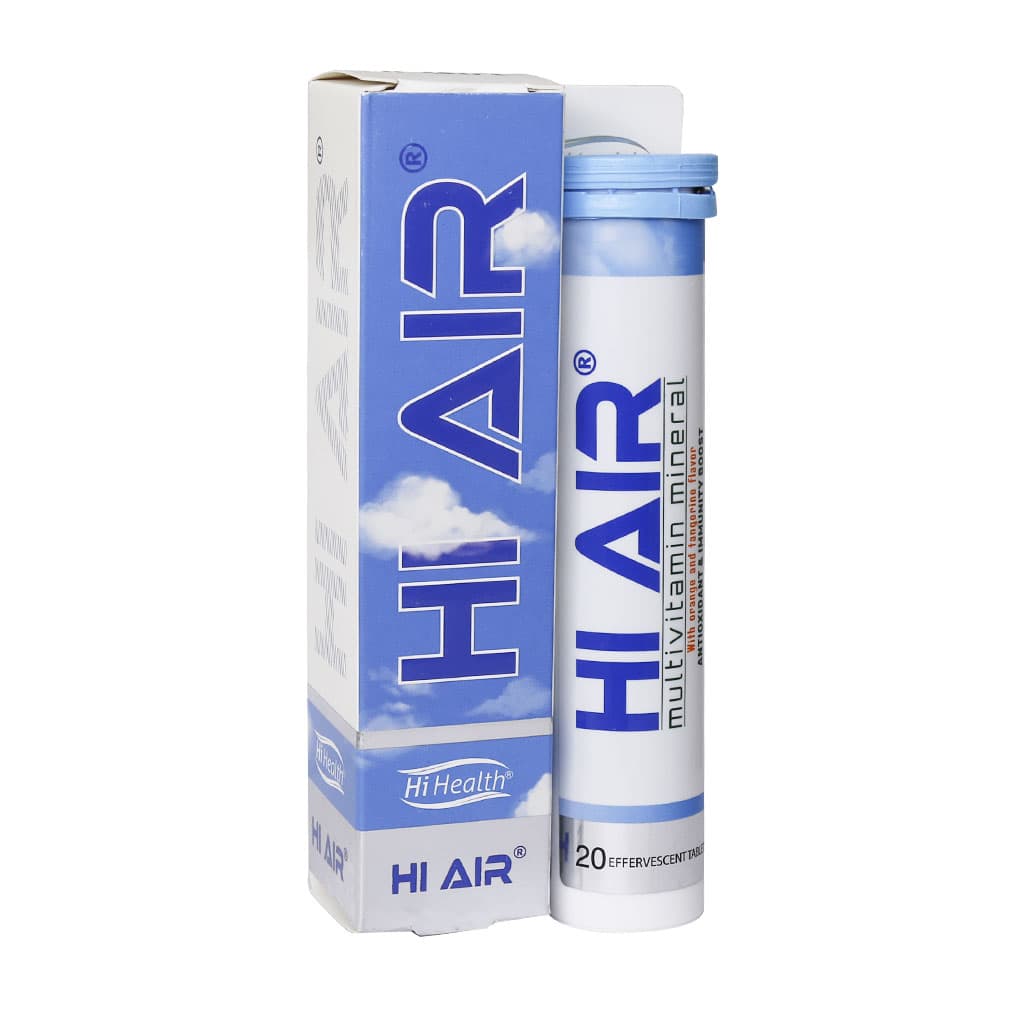 قرص جوشان مولتی ویتامین مینرال‌ های ایر ‌های هلث 20 عدد Hi Health Hi Air Multivitamin Mineral 20 Effervescent Tabs — تصویر ۲