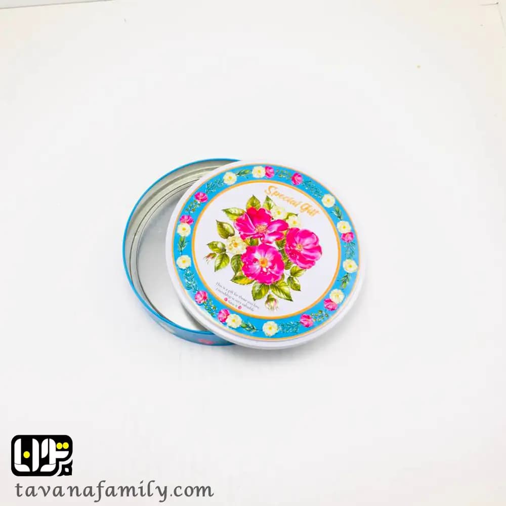 جعبه هدیه گرد گل کوچک