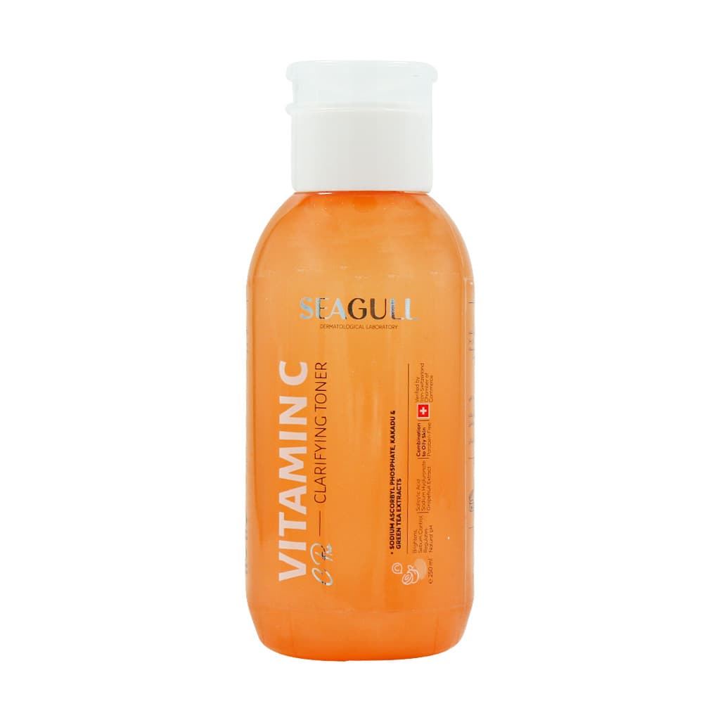 تونر روشن کننده ویتامین C سی گل مناسب پوست های چرب مختلط و دارای آکنهSeagull Clarifying Tonic With Vitamin C For Oily Skins