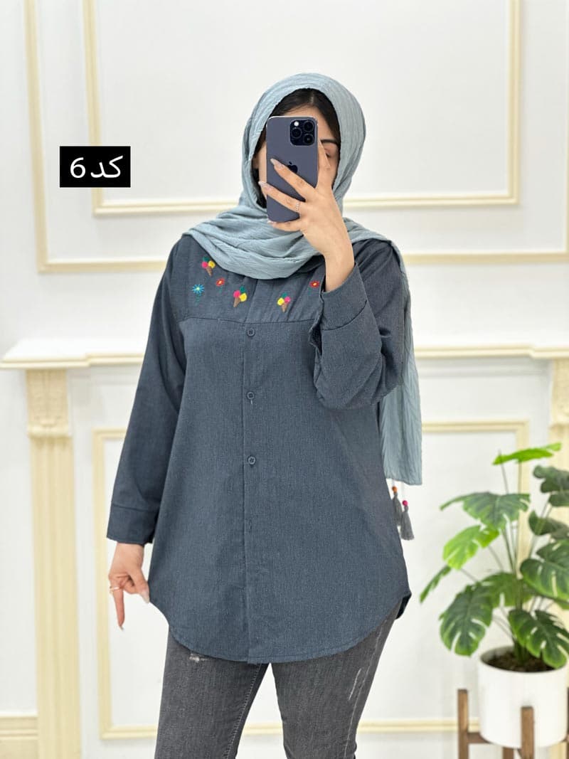 شومیزمانتویی گلدوزی کد۸۳۰۰۳ — تصویر ۳