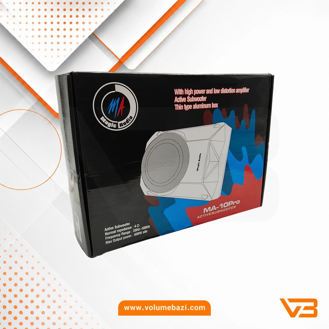 ساب‌ووفر زیر صندلی اکتیو مجیک آدیو مدل MA-10Pro — تصویر ۲