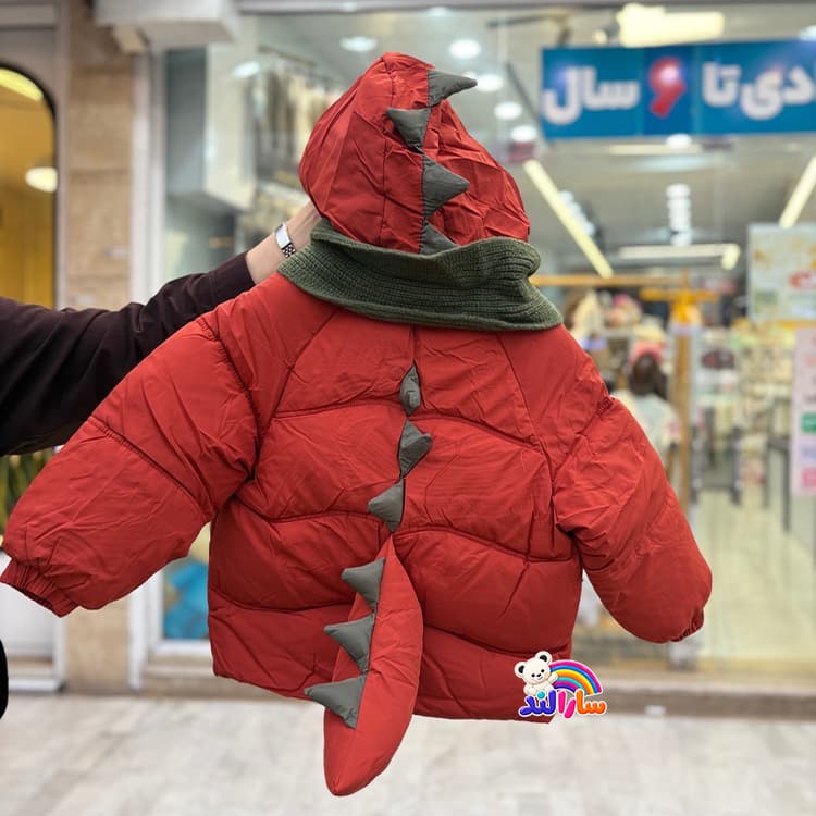 کاپشن پسرانه وارداتی طرح تمساح 3 تا 6 سال — تصویر ۴