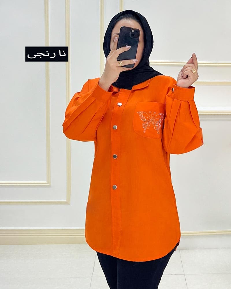 شومیز مانتویی داکرون پروانه کد۳۱۳۱۳۷ — تصویر ۵