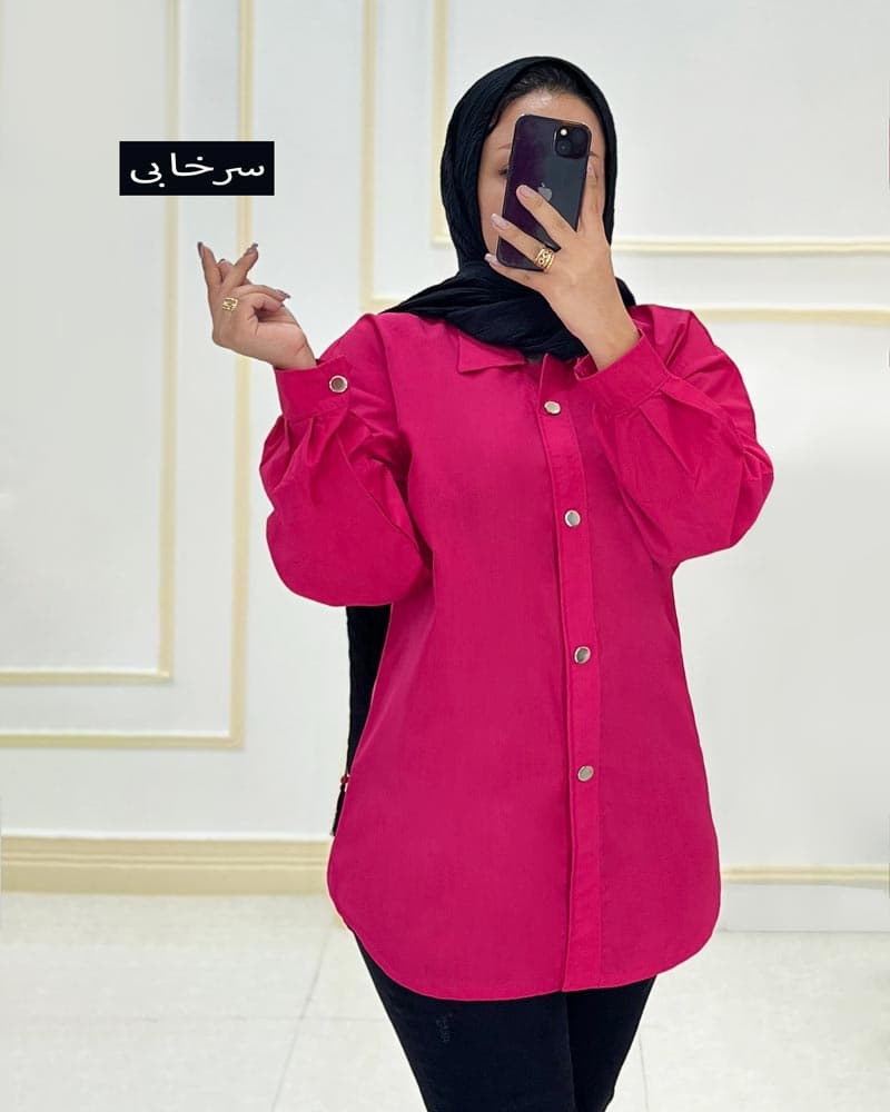 شومیز مانتویی داکرون پروانه کد۳۱۳۱۳۷ — تصویر ۴