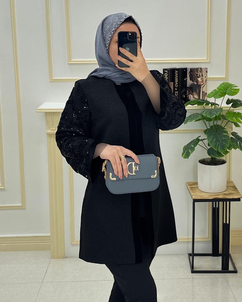 کت مزونی آستین گیپورکد۸۳۲۱۲ — تصویر ۴