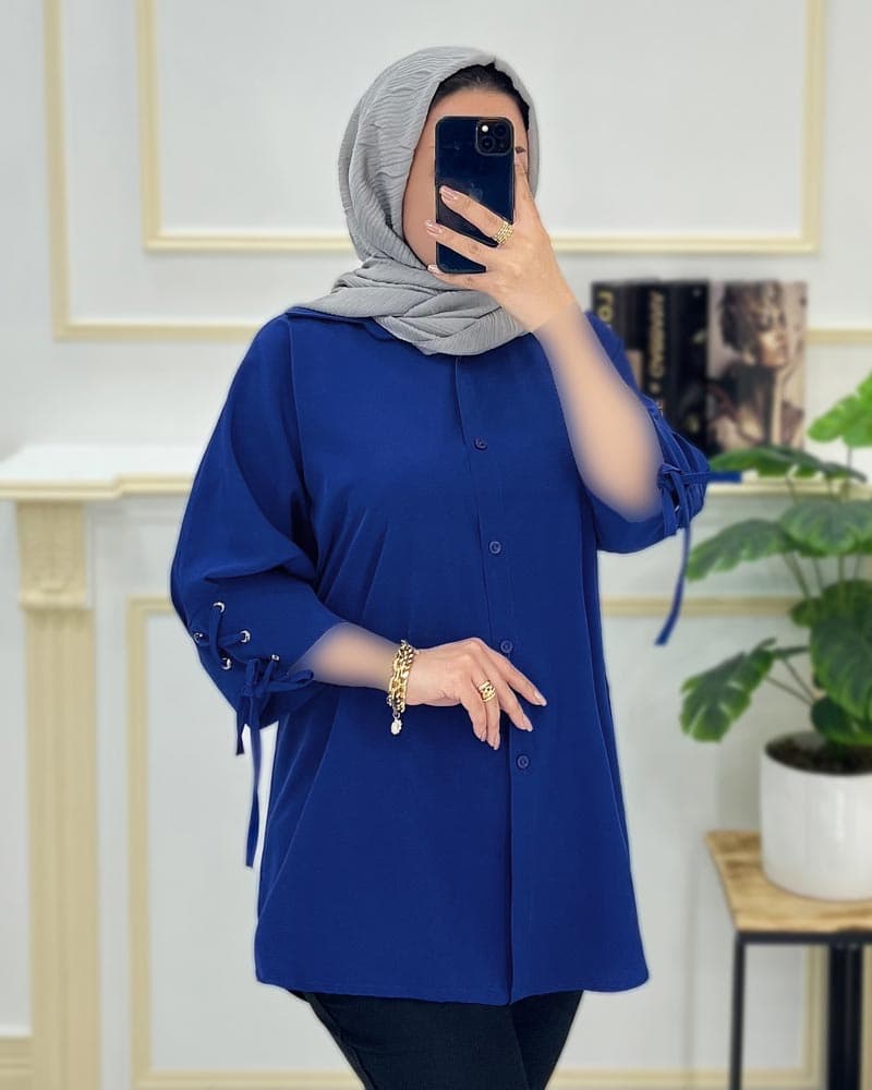 شومیز کیمونو آستین بندی کد۳۲۶۸۸ — تصویر ۴