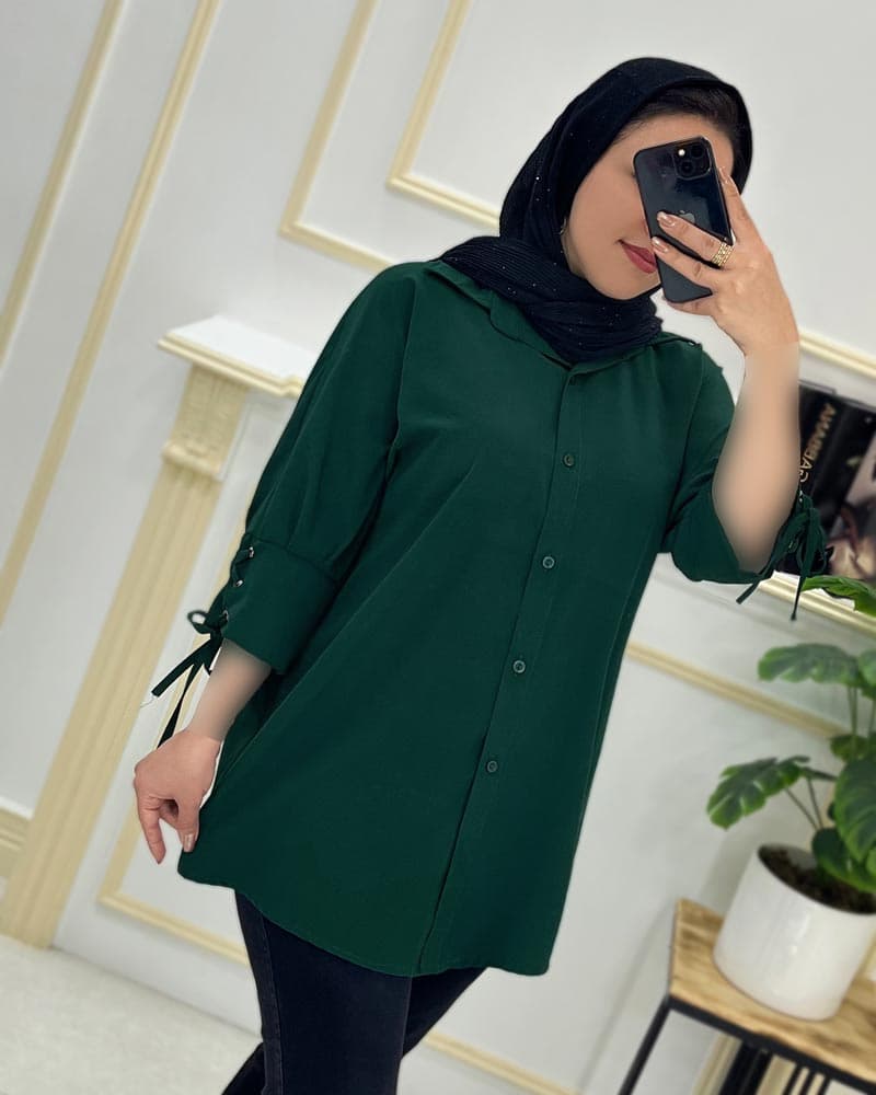 شومیز کیمونو آستین بندی کد۳۲۶۸۸ — تصویر ۶