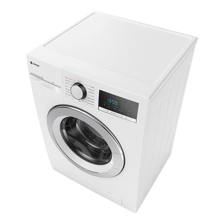 ماشین لباسشویی اسنوا SWM-71201 سفید درب کروم — تصویر ۲