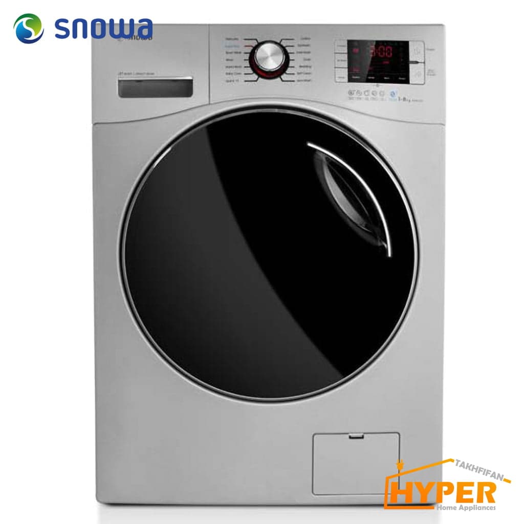 ماشین لباسشویی اسنوا SWM-84508 تیتانیوم 8 کیلویی
