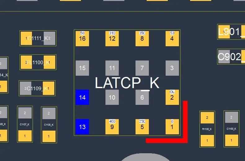آی سی تیونر آنتن آر اف آیفون ایکس | (LATCP_K)(UATCP_K)IC RF Tuner Antenna iPhone X (SKY16708-11) — تصویر ۴