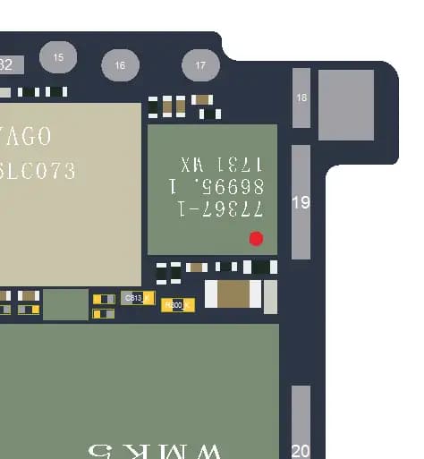آی سی پاور آمپلی فایر جی اس ام آیفون ایکس | (GSMPA_K)IC Amplifier GSM iPhone X (SKY77367)