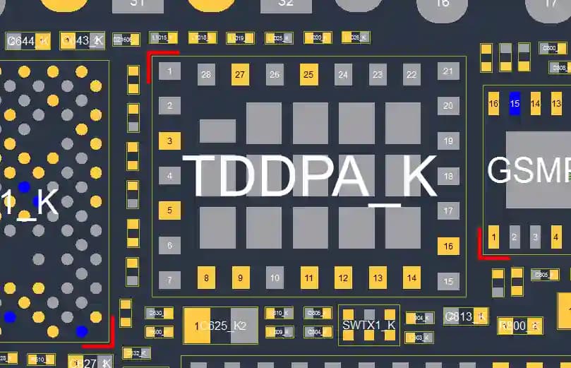 آی سی ماژول اف ای ام 3 جی و 4 جی آیفون ایکس | (TDDPA_K)(AFEM_8066) IC FEM 3G & 4G iPhone X — تصویر ۳