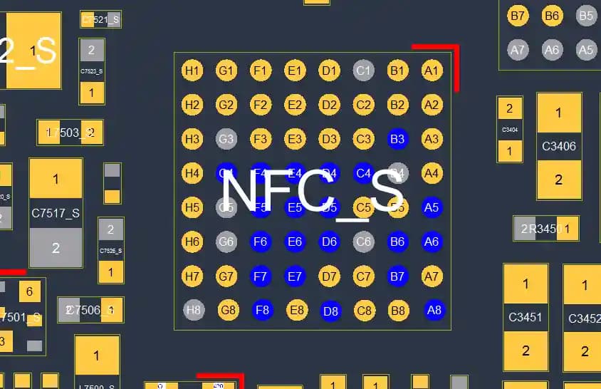 آی سی ان اف سی آیفون ایکس | (NFC_S)IC NFC iPhone X (PN80V) — تصویر ۳