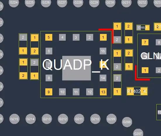 آی سی سوییچ آنتن آیفون ایکس | (QUADP_K)IC Switch Antenna iPhone X (ACFM-W912-AP1) — تصویر ۳