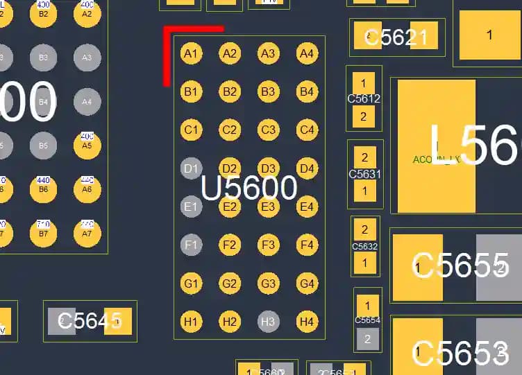 آی سی تغذیه آیفون ایکس | (U5600)IC PMU iPhone X (LM3373A1YKA) — تصویر ۳