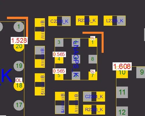 آی سی آمپلی فایر جی پی اس آیفون ایکس اس | (LNAGPS_K)(SKY65795) IC Amplifier GPS iPhone XS — تصویر ۲