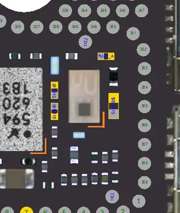 آی سی آنتن وای فای و بلوتوث آیفون ایکس اس | (DPLX3U_A)IC Wifi And Bluetooth Antenna iPhone XS (DPX205850DT)