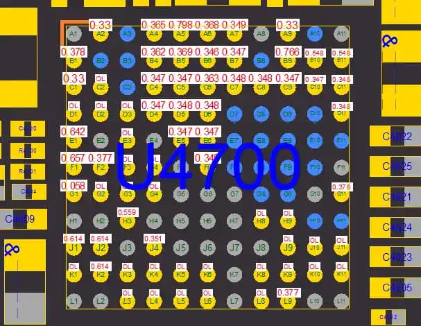 آی سی صوت آیفون ایکس اس | (U4700)IC Codec iPhone XS (338S00248(CS42L75)) — تصویر ۲