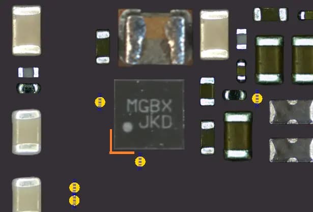 آی سی افزایش دهنده ولتاژ آیفون ایکس اس | (U6150)(IC DC To DC Converter iPhone XS (FAN53740UCA1X