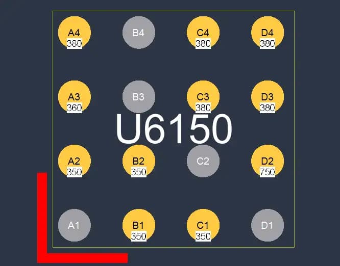 آی سی افزایش دهنده ولتاژ آیفون 11 پرو مکس | (U6150)IC DC To DC Converter iPhone 11 Pro Max (FAN53740UCA1X) — تصویر ۳