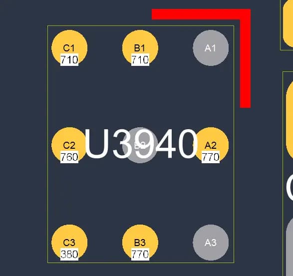 آی سی تغذیه دوربین آیفون 11 پرو مکس | (U3940)IC PMU Cam iPhone 11 Pro Max (D2685) — تصویر ۳
