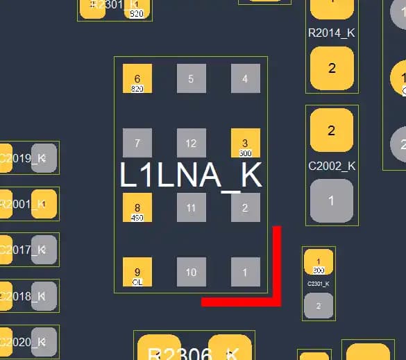 آی سی آمپلی فایر جی پی اس آیفون 11 | (L1LNA_K)(LNAGPS)IC Amplifier GPS iPhone 11 Pro Max (SKY65799-23) — تصویر ۳