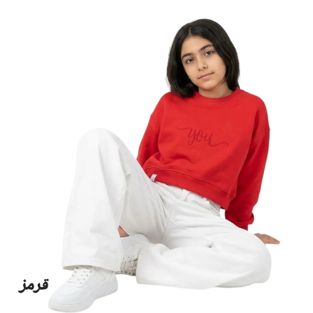 بلوز دخترانه کراپ YOU — تصویر ۲