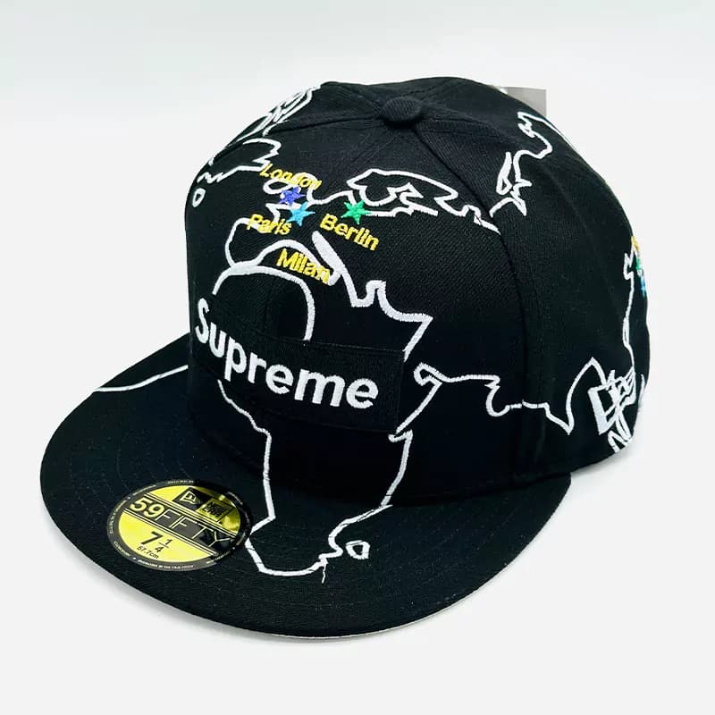 کلاه کپ فیت بک Supreme Map مشکی