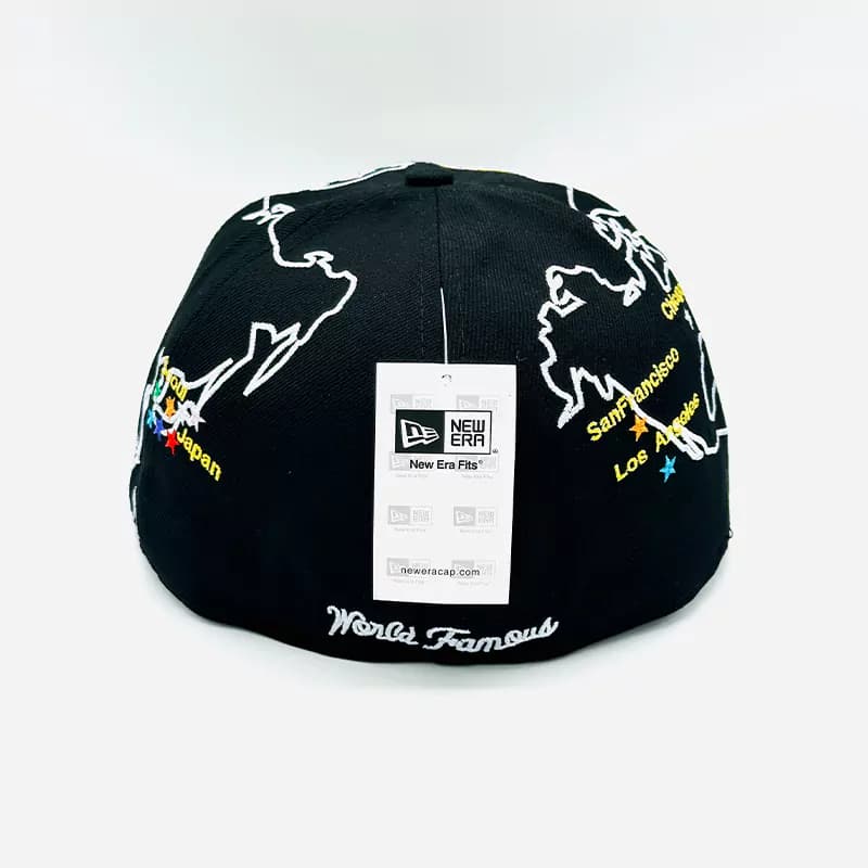 کلاه کپ فیت بک Supreme Map مشکی — تصویر ۲