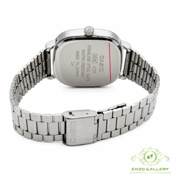 ساعت مچی مردانه کاسیو اولد مانی صفحه مشکی بند استیل‌رنگ casio c1015 — تصویر ۲