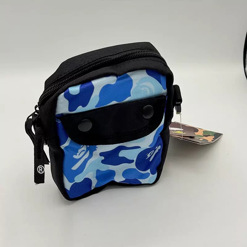 بادی بگ یا کیف بیپ Bape وارداتی آبی — تصویر ۳