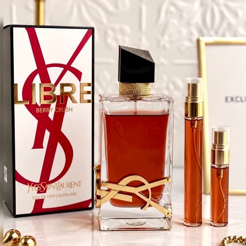 ادوپرفیوم ادکلن زنانه ایو سن لورن لیبره-لیبر بری کراش | YSL Libre Berry Crush حجم 90 میل و دکانت 5, 10 میل(هایکپی مستر کوالیتی)