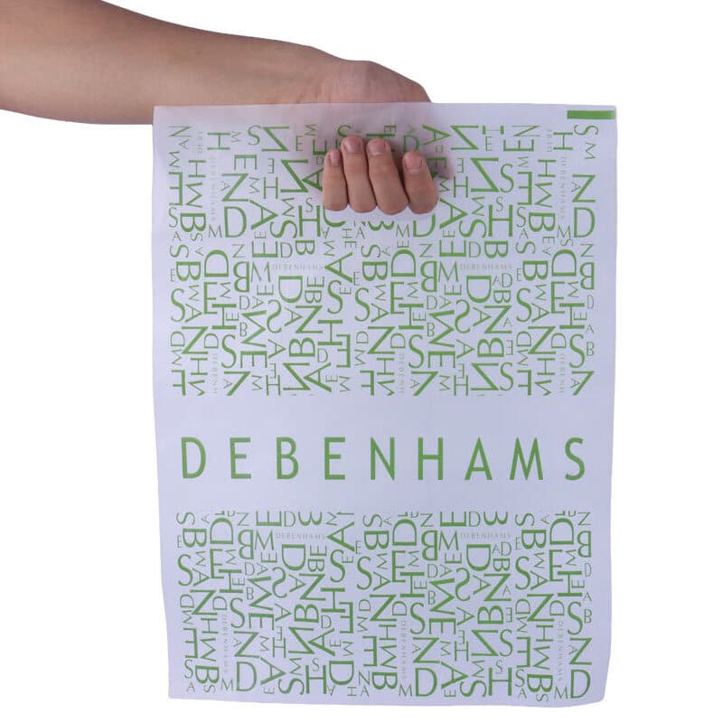 نایلون پایپی دسته دار طرح Debenhams سایز 45*35 سانتی متر بسته 1 کیلویی — تصویر ۳