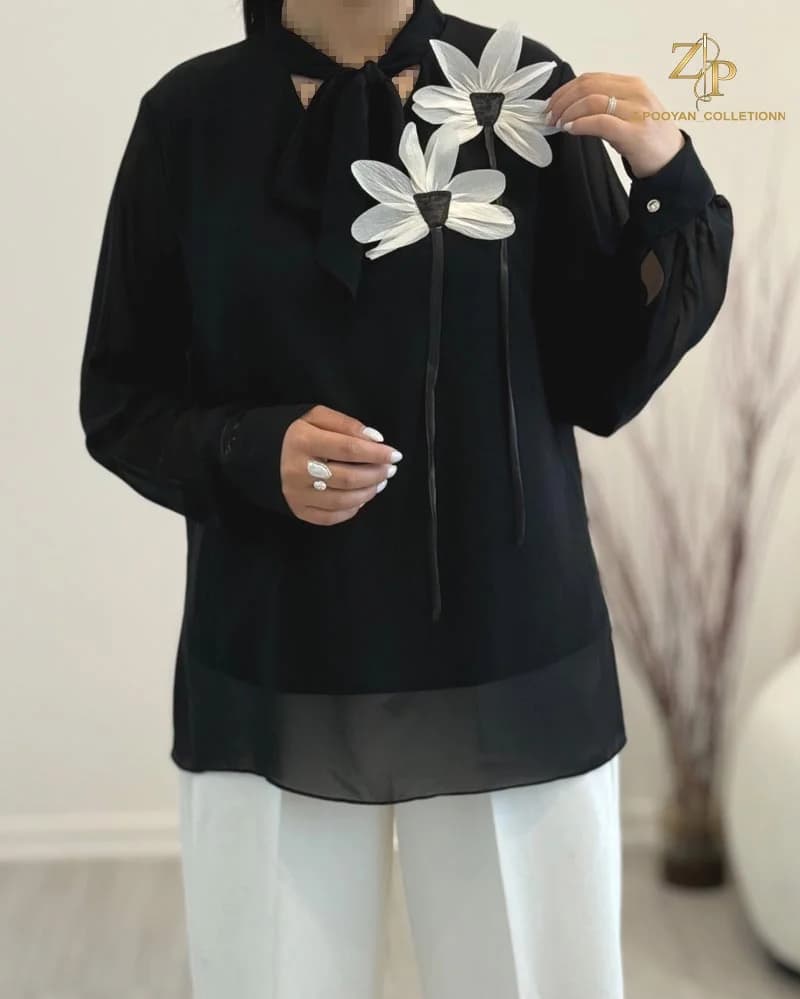 شومیز زنانه گل برجسته لیمارا