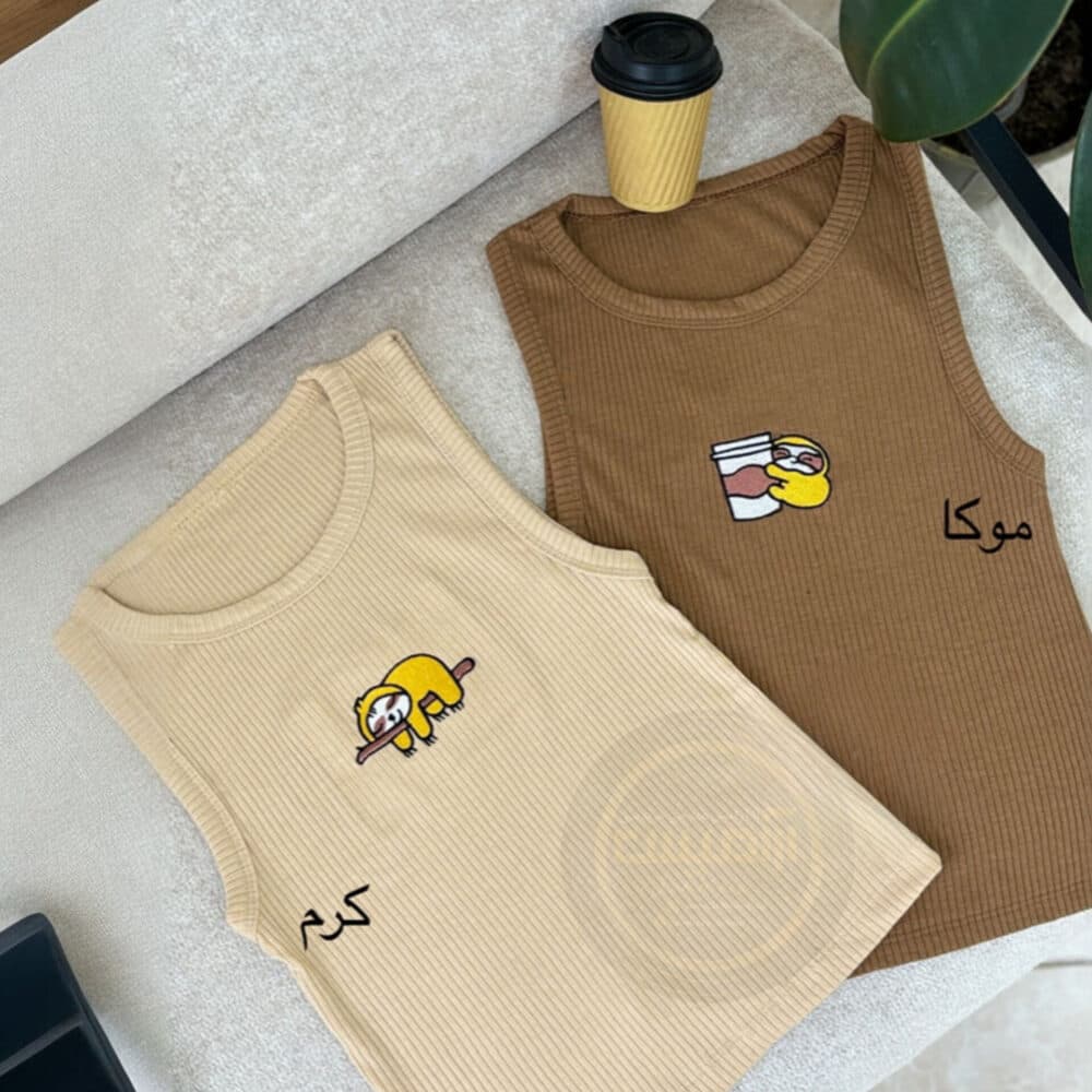 کراپ تاپ کرکره ای گلدوزی — تصویر ۶