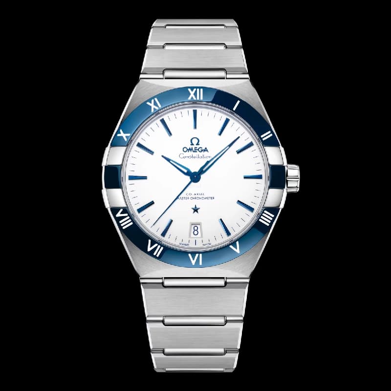 امگا Constellation Co-Axial Master Chronometer 41 سفید و آبی | رفرنس 131.30.41.21.04.001