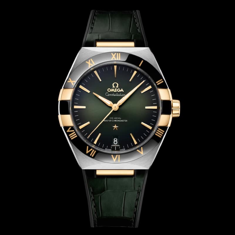 امگا Constellation Co-Axial Master Chronometer 41 سبز، استیل و طلای زرد | رفرنس 131.23.41.21.10.001