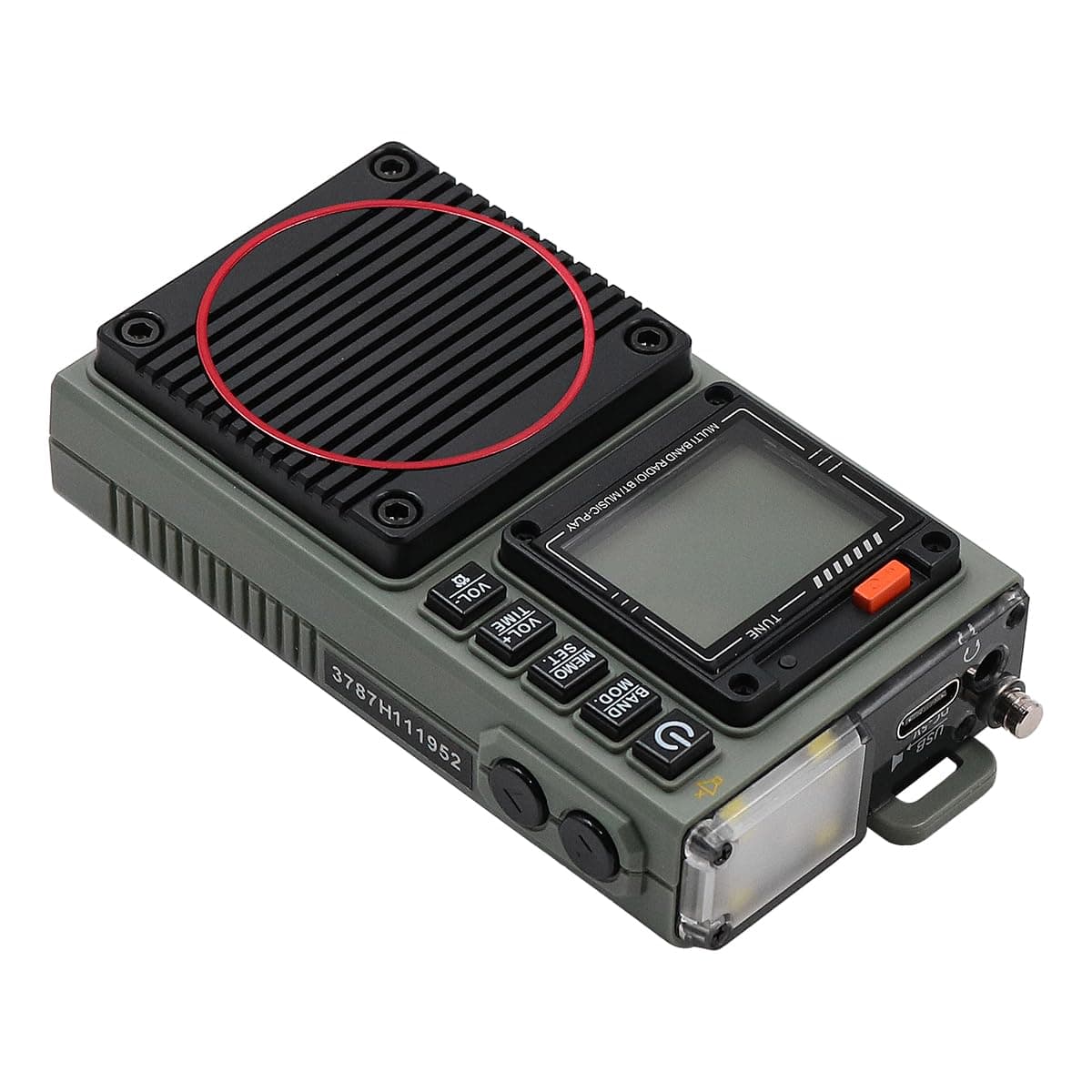 DollaTek DAB/DAB+ FM VHF AM SW WB باند رادیو قابل حمل رادیو موج کوتاه برنامه پشتیبانی از رادیو هوشمند از راه دور باس استریو SOS زنگ هشدار — تصویر ۵