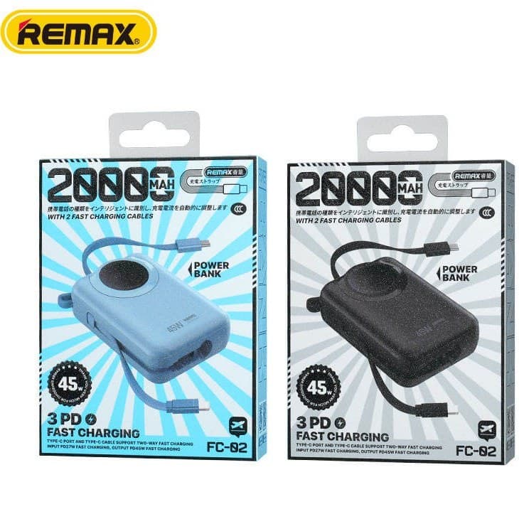 پاوربانک 20000mAh ریمکس 45 واتی مدل FC-02 — تصویر ۲