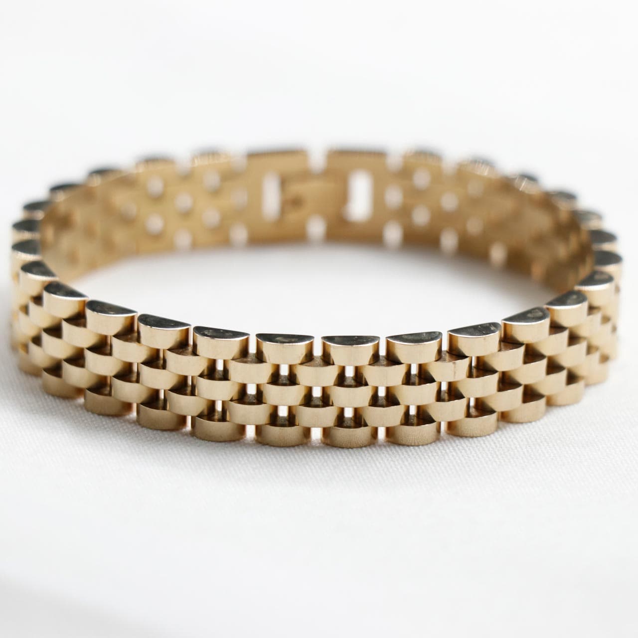 دستبند رولکس طلایی 12mm کد دو 75087