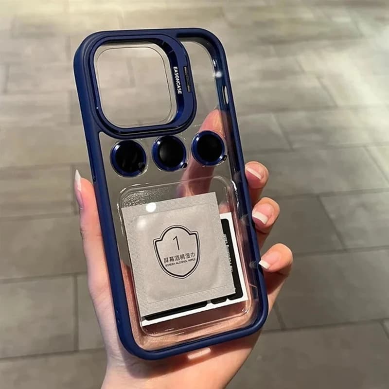 کاور مدل STAND مناسب برای گوشی موبایل اپل iphone 13 به همراه محافظ لنز کد m18361 کد — تصویر ۲